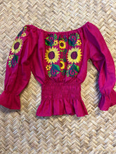 Load image into Gallery viewer, 3/4  Sleeve Sunflower Blouse SOLD
