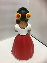 Cargar imagen en el visor de la galería, Lupita  Mexican Ceramic Doll  with  Vegetables Basket SOLD
