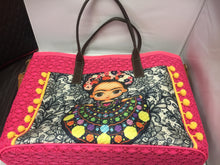 Load image into Gallery viewer, Frida Kahlo cartoon tote bag
